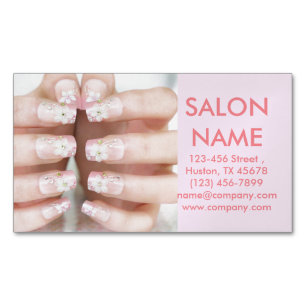 Sötfaux nagel mode skönhet SPA nagelsalong Visitkortmagnet