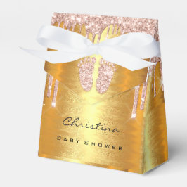 Sötfoderdrivare för babyskor Ro Guld Glitter Presentaskar