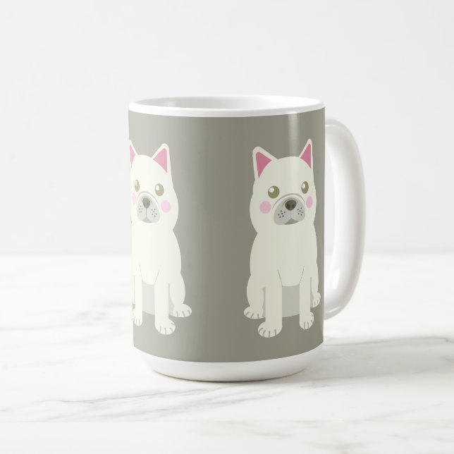 Sötfranska valpar kaffemugg (Framsida höger)