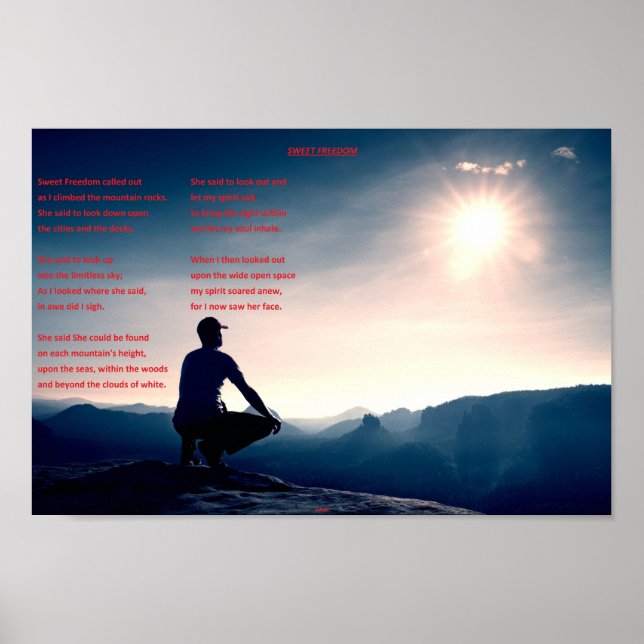 Sötfrihet Poster (Framsidan)