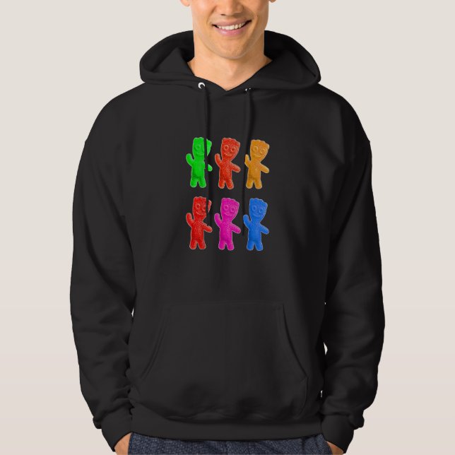 Sötgodis för Vuxen och ungdom Hoodie (Framsida)