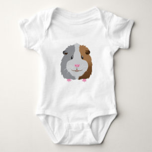 Sötguinea gris ansikte t shirt