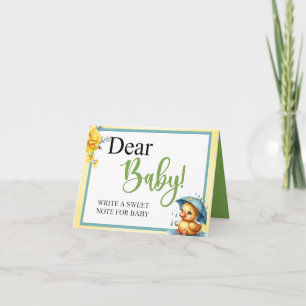 Sötgummi Anka Babykläder Bästa Baby Bord-kort Kort