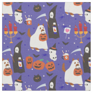 Söthalloween-hund grim tyg
