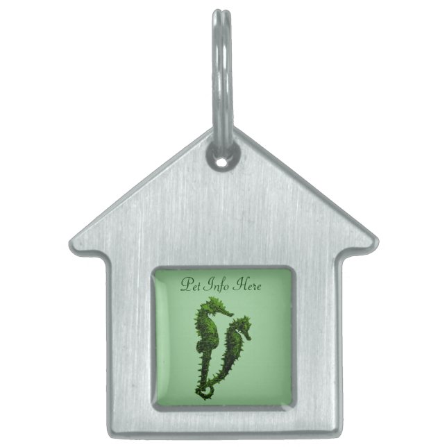 Söthästarnas död (Grönt) Namnbricka Husdjur (Framsidan)