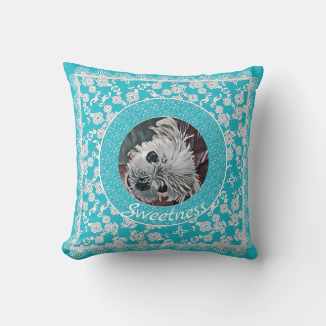 Söthet-Aqua-Puppy-Square-FOTO-MALLT- Kudde (Framsida)