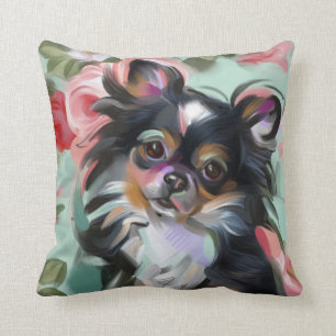 "Söthet" Chihuahua-hund konstkudde Kudde