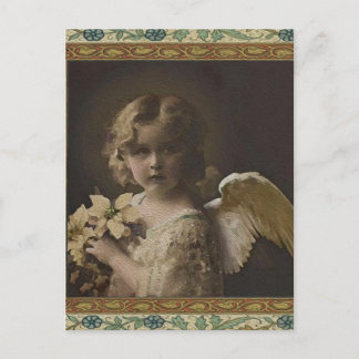 Söthet - lilla flicka Angel Vykort