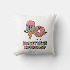 Söthet Överbelastning | Donut & Ice Cream Kids Kudde