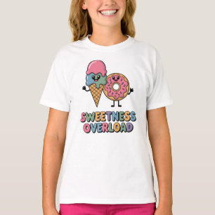 Söthet Överbelastning Donut & Ice Cream Kids T Shirt