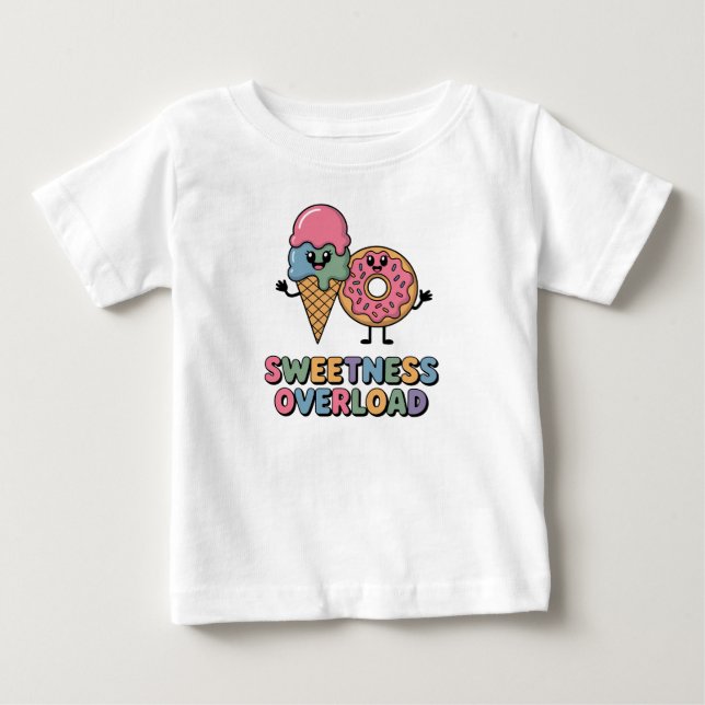 Söthet Överbelastning | Donut & Ice Cream T Shirt (Framsida)