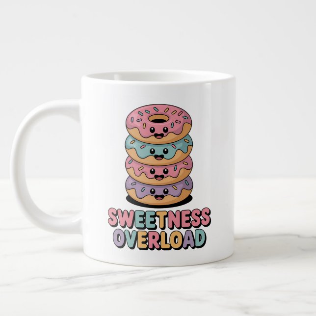 Söthet Överbelastning | Donut Kids Jumbo Mugg (Vänster)