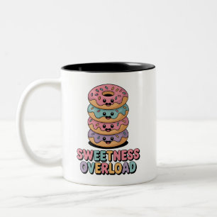 Söthet Överbelastning Donut Kids Två-Tonad Mugg