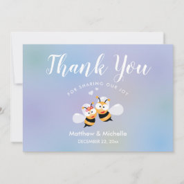 Söthonung Meant att vara par Bröllop Tack Kort