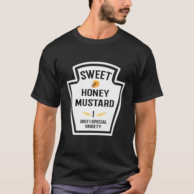 Söthonung Mustard Group Condiment Family Matchin T Shirt (Framsida)