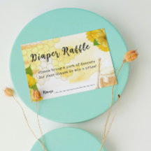 Söthonung och Bee Baby Shower Raffle-spel