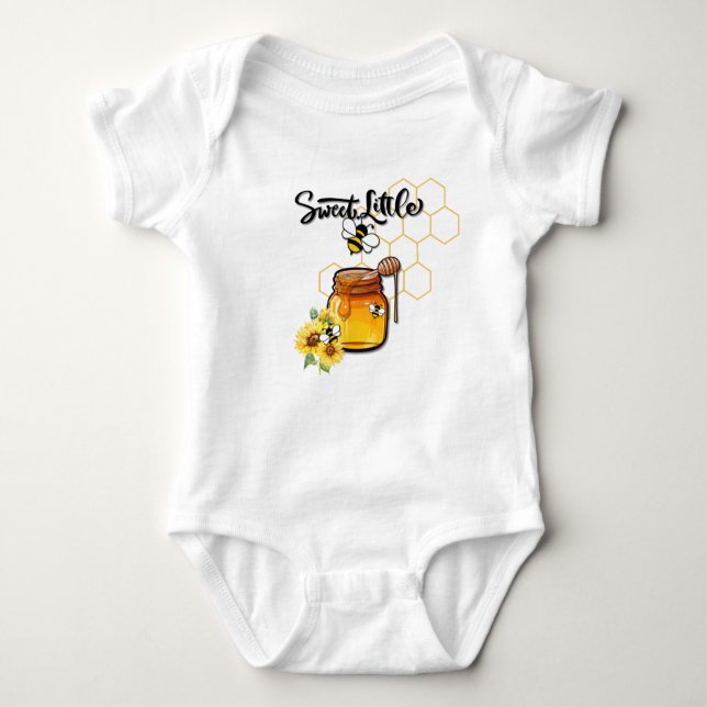 Söthonungsbin T-Shirt Baby Bodykostym (Framsida)