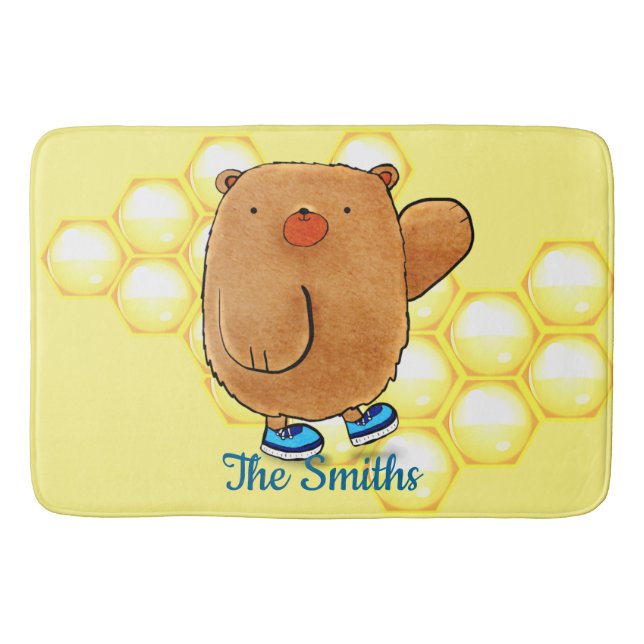 Söthonungsbjörn Badrumsmatta (Framsidan)