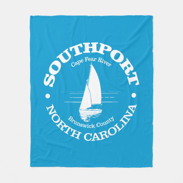 Söthport (segelbåt) fleecefilt (Framsidan)