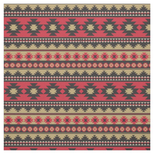 Söthwest aztec mönster färglös tyg (Provkarta)