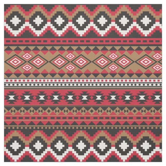 Söthwest aztec mönster färglös tyg (Provkarta)