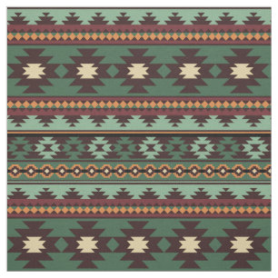 Söthwest aztec mönster färglös tyg