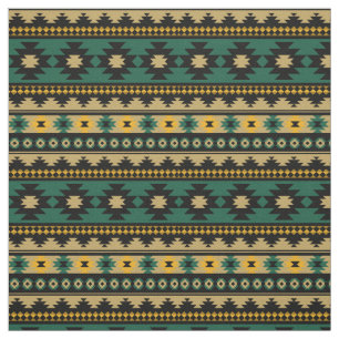 Söthwest aztec mönster färglös tyg