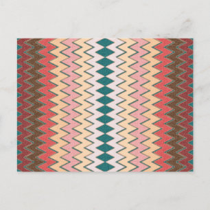 Söthwest Chevron Zigzag Postcard Vykort