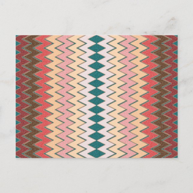 Söthwest Chevron Zigzag Postcard Vykort (Framsida)