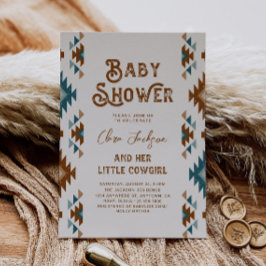 Söthwest Cowgirl Baby Shower-inbjudan Inbjudningar