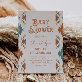 Söthwest Cowgirl Baby Shower-inbjudan Inbjudningar