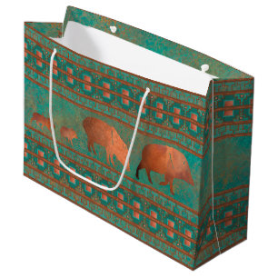 Söthwest Cute Javelina Family Copper Teal