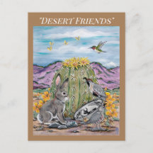 Söthwest Desert Animal Wildlife Rabbit Cactus