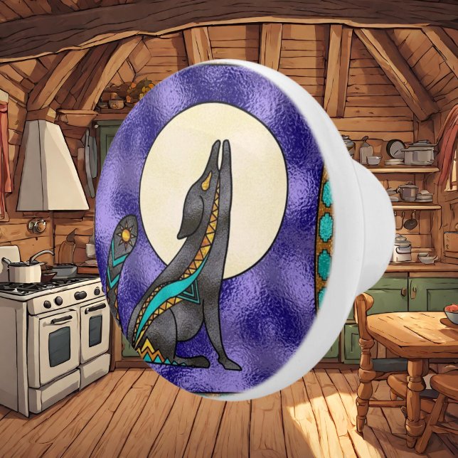 Söthwest Faux Stached Glass keramisk knopp (Skapare uppladdad)