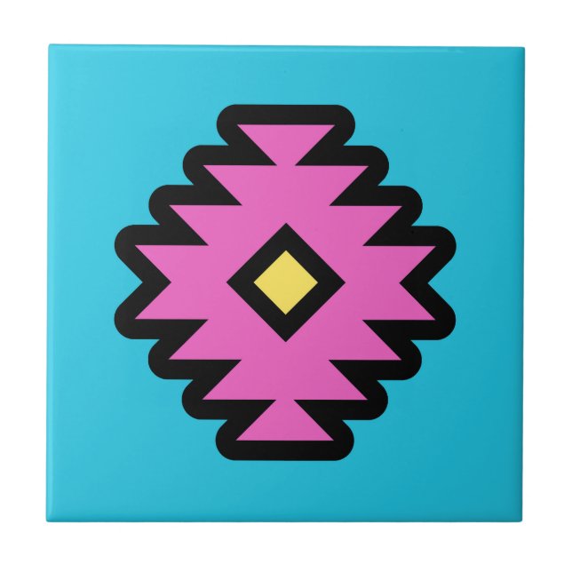 Söthwest pop-Art Design Kakelplatta (Framsidan)