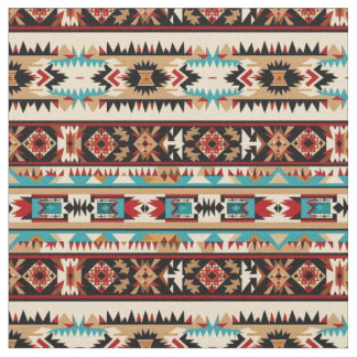 Söthwest Rand Mönster-Bold Tribal Tyg