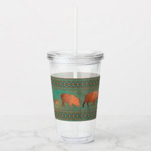 Söthwest Roligt Javelina Family Copper Teal Take Away Mugg