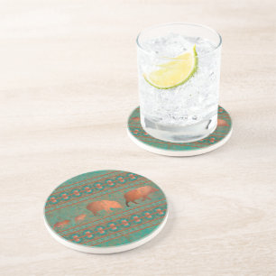 Söthwest Roligt Javelina Family Copper Teal Underlägg