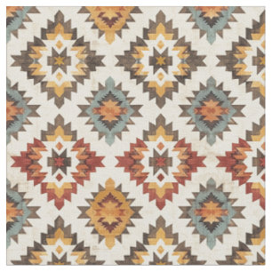 Söthwest Starburst Mönster-Rustic Tribal Tyg