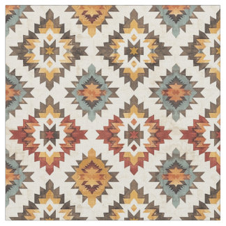 Söthwest Starburst Mönster-Rustic Tribal Tyg