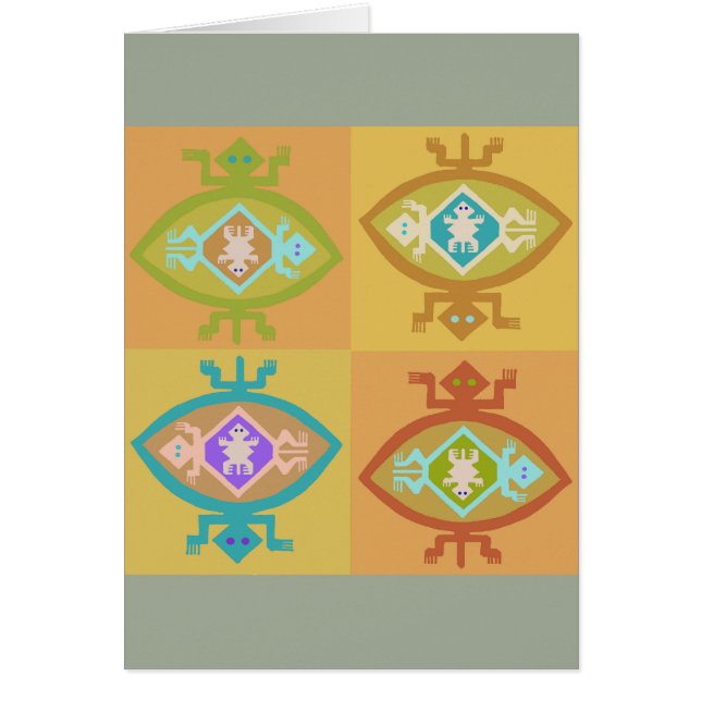 Söthwest Tortuga Family Hälsningskort (Framsidan)