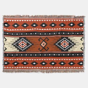 Söthwest Tribal Mönster Throw Boho Blanket Filt