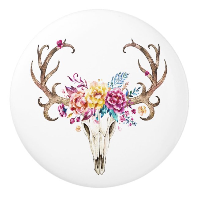 Söthwest Tribal Skull 3 Knopp (Framsidan)