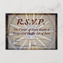 Söthwest Wagon Wheel-Bröllop OSA Card