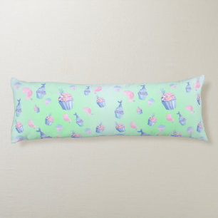 Sötkaka Sötad sjöjungfru Födelsedagsfest Girly Kroppskudde