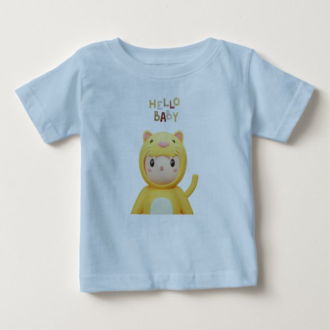 Sötkatt: Baby T-Shirt för varje Tillfälle (Framsida)