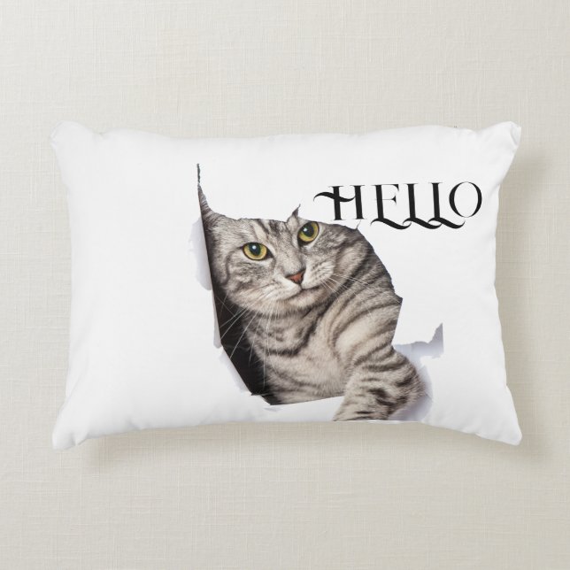 Sötkatt Pillow Prydnadskudde (Framsidan)