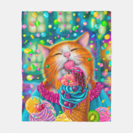 Sötkatt Poster Fleecefilt