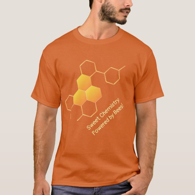 Sötkemi | Honeycomb Designad T-Shirt (Framsida)