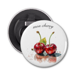 Sötkörsbär i vattenfärg, anpassningsbar flasköppnare